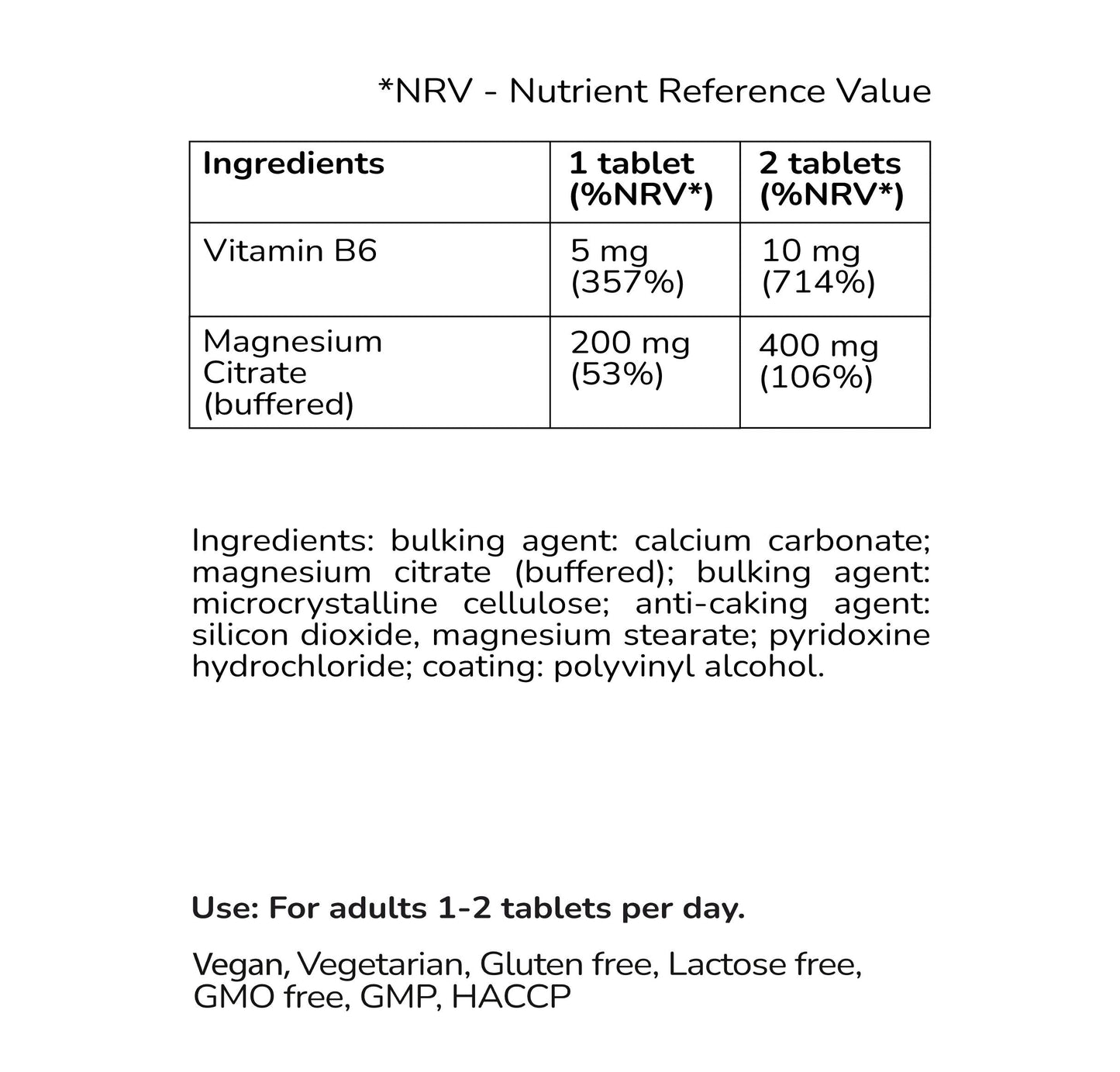 Magnesium & Vitamin B6 - Koersvoer