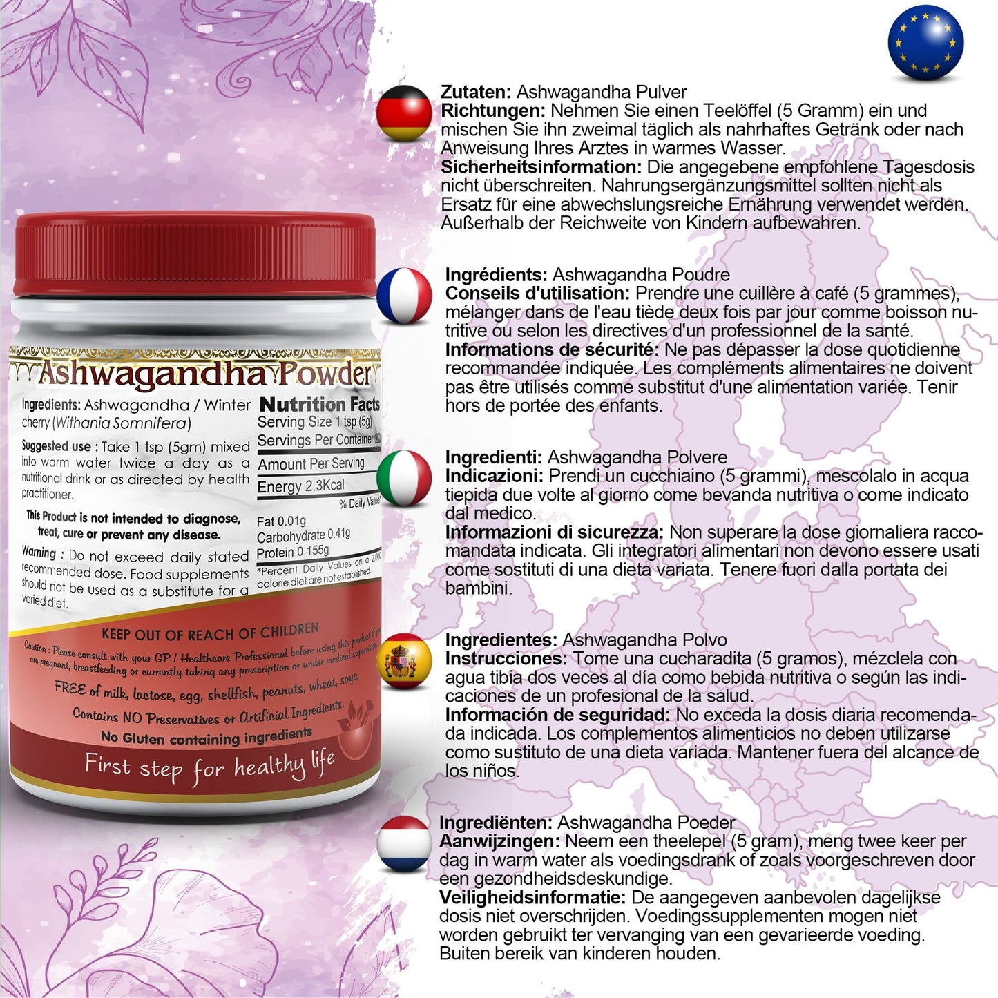 Ashwagandha Powder - Koersvoer